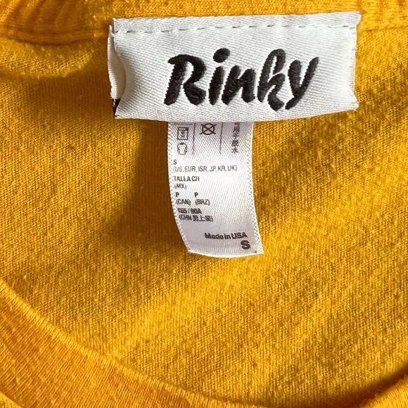 🌸RINKY YELLOW NASHVILLE PREDATORS PLAYOFF FITTED FULL LENGTH SHIRT SIZE SMALL - Picture 4 of 4